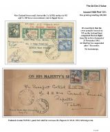 027 Fiji GVI Definitive Stamps Postal Usage