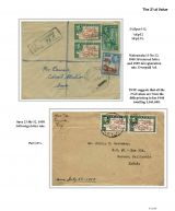 042 Fiji GVI Definitive Stamps Postal Usage