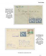 047 Fiji GVI Definitive Stamps Postal Usage