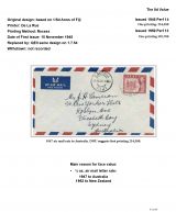 069 Fiji GVI Definitive Stamps Postal Usage