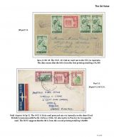 071 Fiji GVI Definitive Stamps Postal Usage