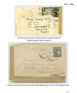076 Fiji GVI Definitive Stamps Postal Usage