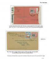 082 Fiji GVI Definitive Stamps Postal Usage