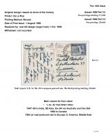 087 Fiji GVI Definitive Stamps Postal Usage