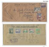 094 Fiji GVI Definitive Stamps Postal Usage