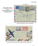 095 Fiji GVI Definitive Stamps Postal Usage