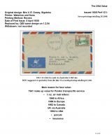 098 Fiji GVI Definitive Stamps Postal Usage