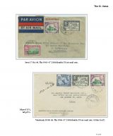 103 Fiji GVI Definitive Stamps Postal Usage