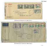 105 Fiji GVI Definitive Stamps Postal Usage